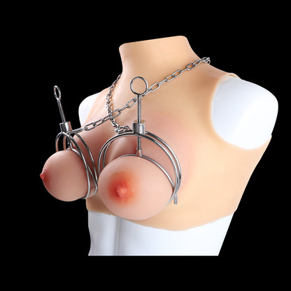 Brustklammern aus schwerem Metall ohne Stacheln – Bondage- und visuelles Sexspielzeug