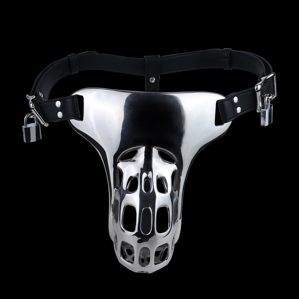 Stainless Steel Cock Cage – Secure BDSM Chastity Device for Control & Lasting Wear