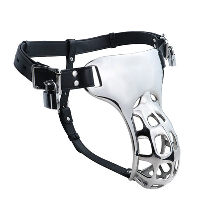Stainless Steel Cock Cage – Secure BDSM Chastity Device for Control & Lasting Wear