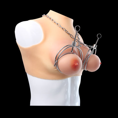Brustklammern aus schwerem Metall ohne Stacheln – Bondage- und visuelles Sexspielzeug