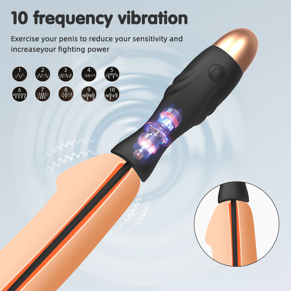 Vibrador con varillas de sonda para masaje de próstata - Juguetes sexuales de silicona para masturbación masculina gay