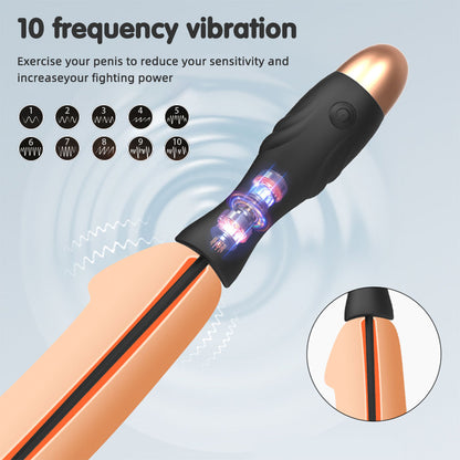 Vibrador con varillas de sonda para masaje de próstata - Juguetes sexuales de silicona para masturbación masculina gay
