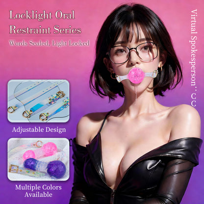 Lridescent High Quality Silicone Ring Gag – BDSM Oral Restraint for Visual Play & Bondage