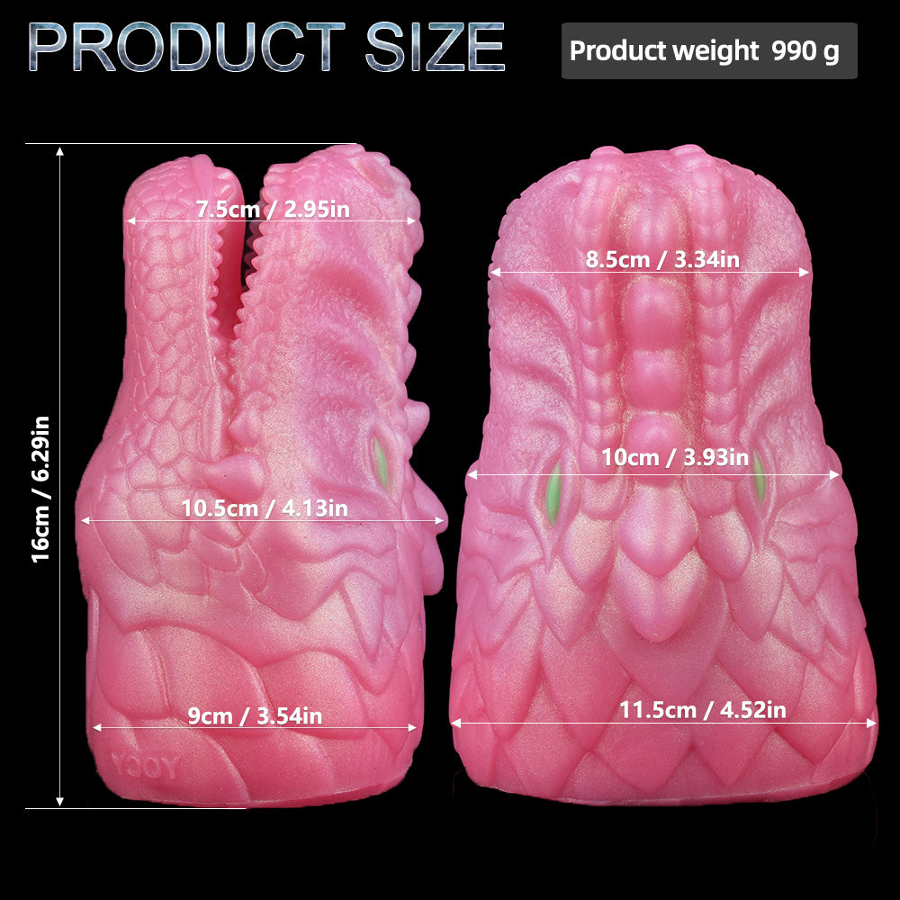 Dragon Head Fantasy Pocket Pussy Vagina Masturbator – Lustvolles Silikon-Sexspielzeug für Männer