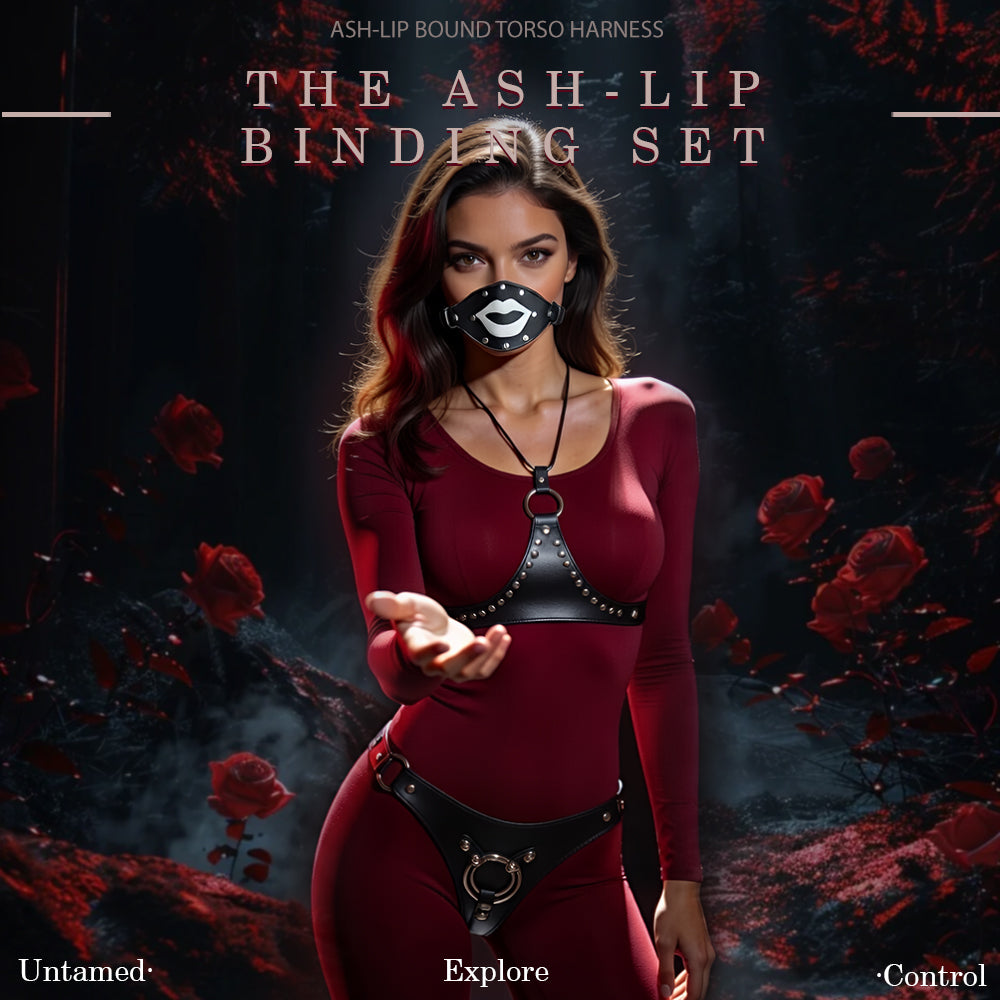 Black Leather BDSM Bodysuit Set – Bold Open G-String Look for Intense Couple Play