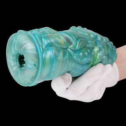 Fantasy Pocket Pussy Masturbationstasse - Blau-Grünes realistisches Vagina-Sexspielzeug für Männer