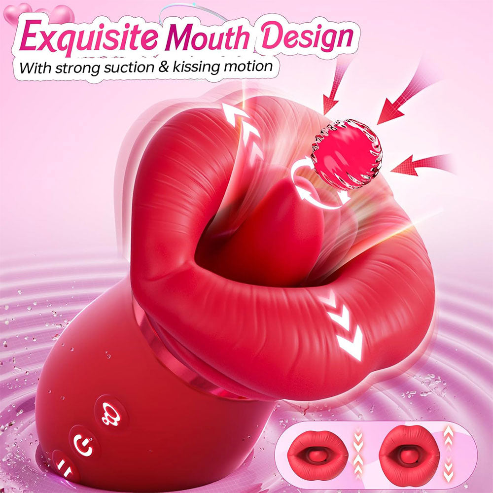 Zungenlutscher-Klitorisvibrator – Realistisches Oralsexspielzeug für Männer und Frauen