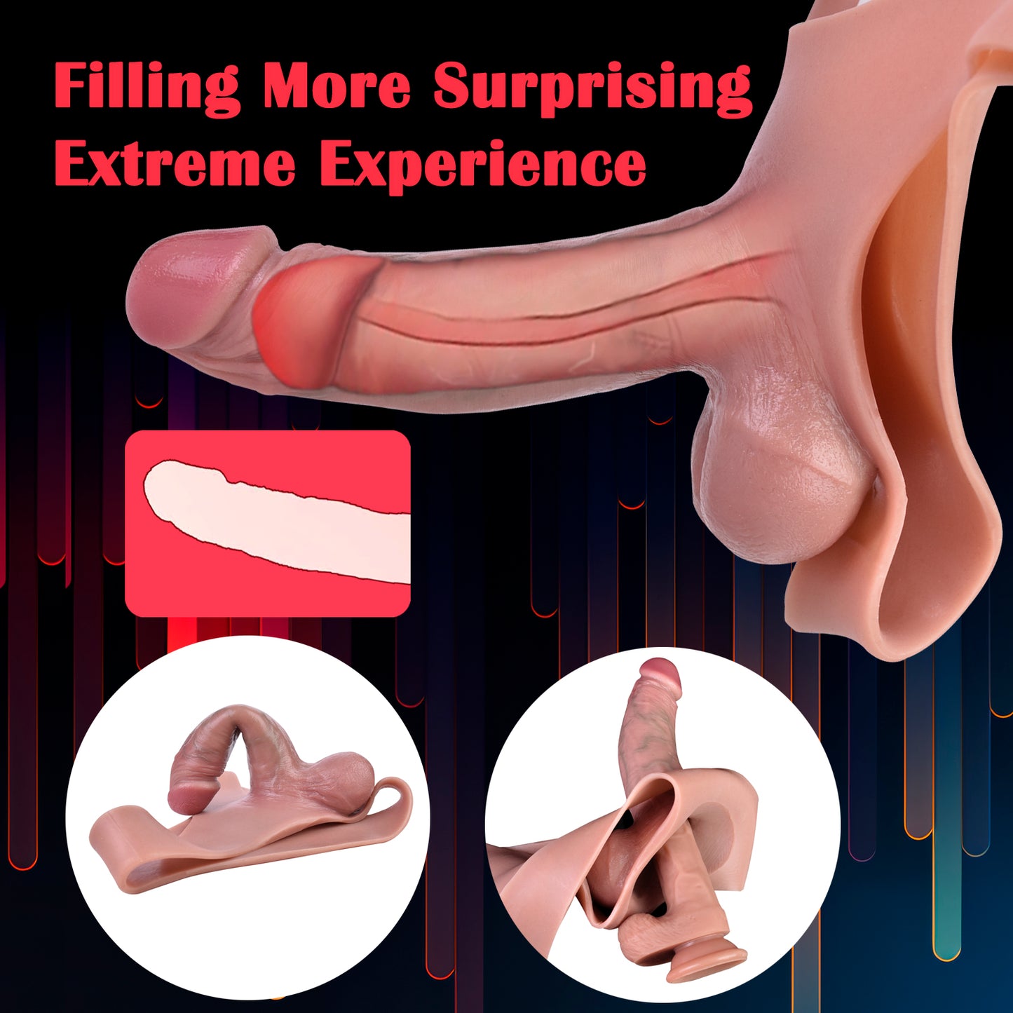 Phantom Real Feel Strap-On Penishülle – Ultimatives Sexspielzeug für ein intensiveres sexuelles Erlebnis