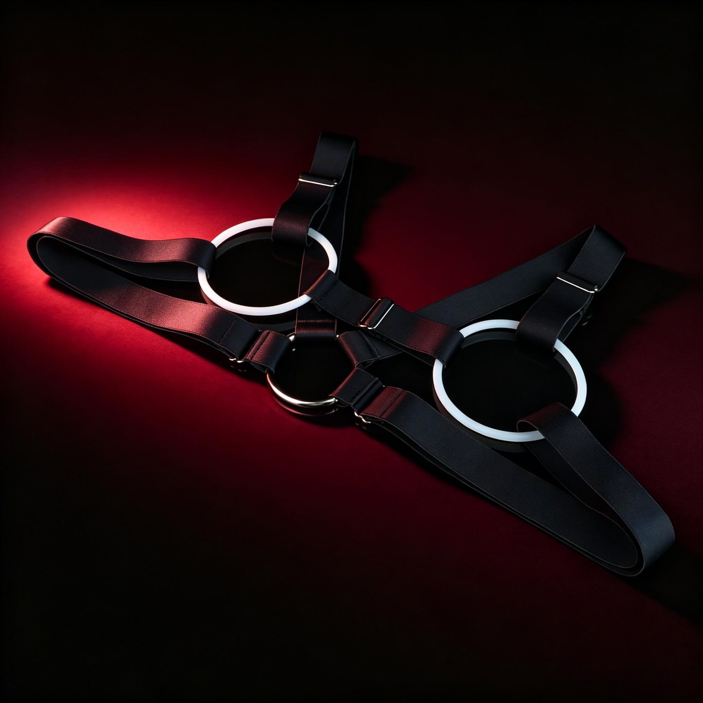 Transparent Ring Chest Harness Lingerie – Bold BDSM Styling for Intimate Couple Moments