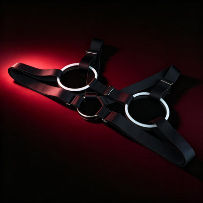 Transparent Ring Chest Harness Lingerie – Bold BDSM Styling for Intimate Couple Moments