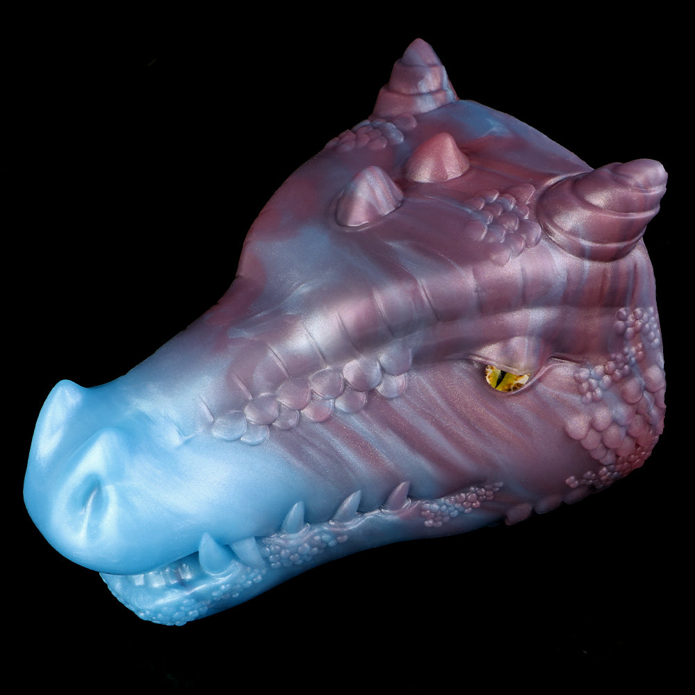 LustBond Fantasy Dragon Head Pocket Pussy – Fantastische Sexspielzeug-Skulptur, die mystische Kräfte erweckt