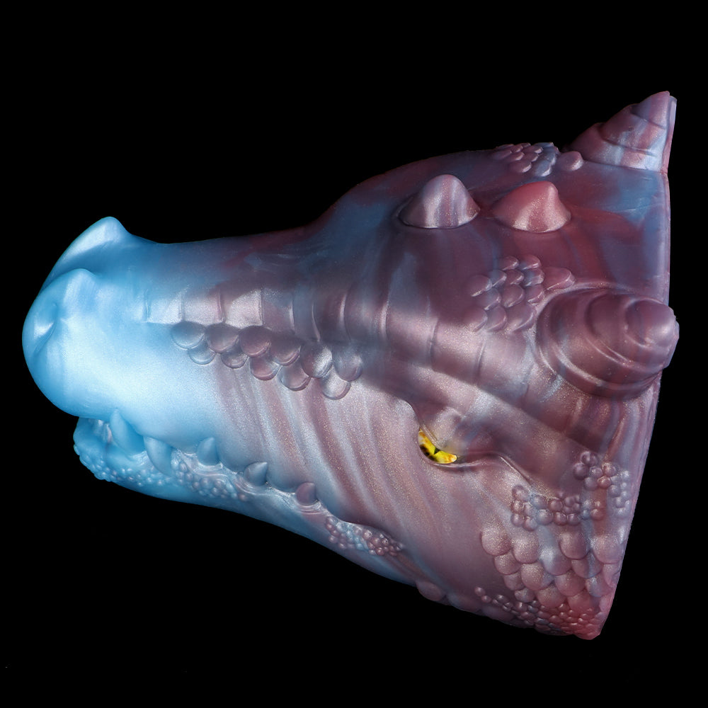 LustBond Fantasy Dragon Head Pocket Pussy – Fantastische Sexspielzeug-Skulptur, die mystische Kräfte erweckt