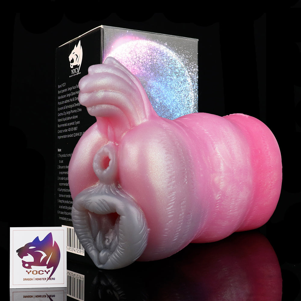 Vagina de silicona Wolf Sister de bolsillo - Masturbador masculino con texturas de fantasía - Juguetes sexuales