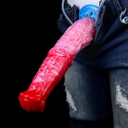 Wassersprühender und aufblasbarer realistischer Silikondildo – Mehrschichtiges, innovatives Design für die Fantasie von Frauen