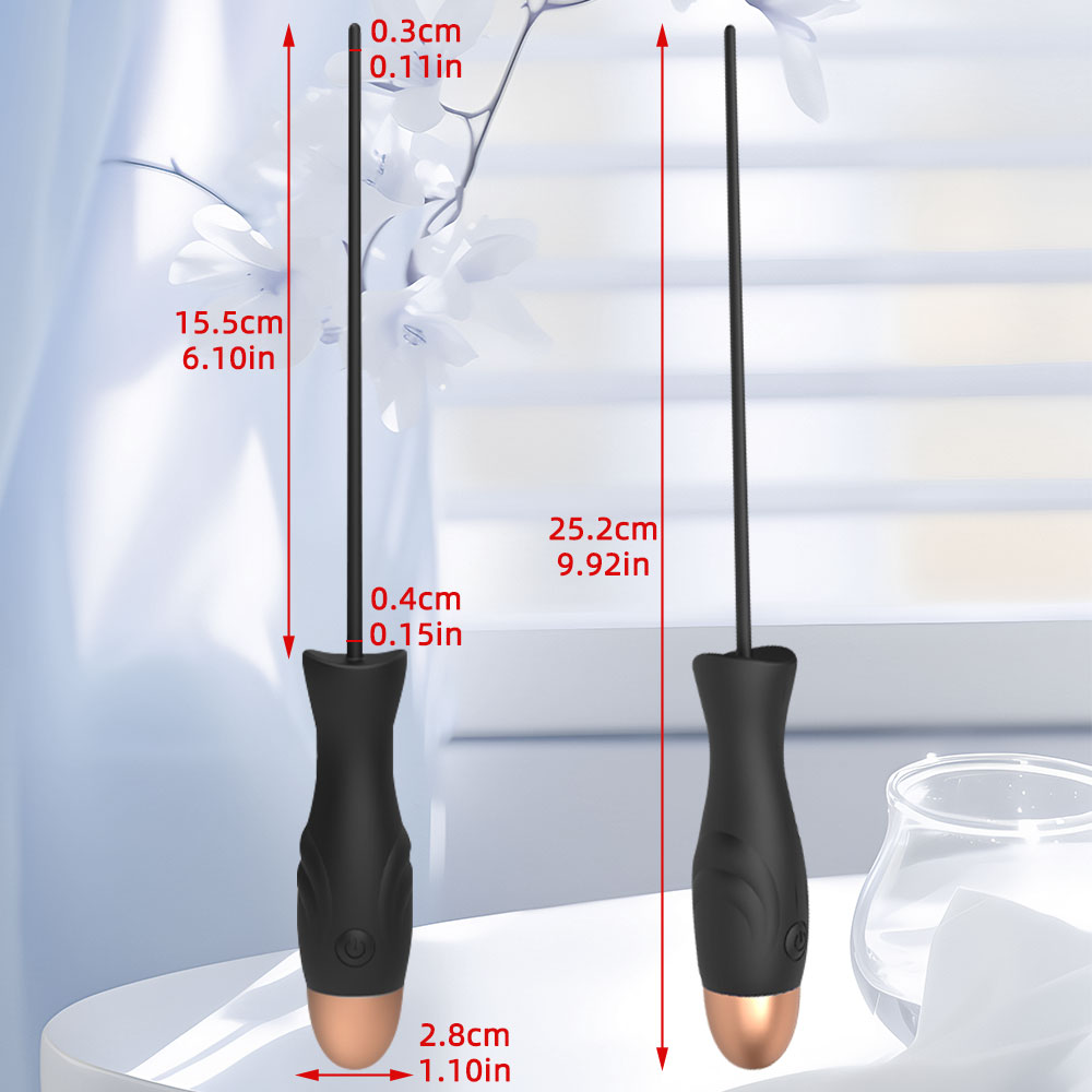 Vibrador con varillas de sonda para masaje de próstata - Juguetes sexuales de silicona para masturbación masculina gay