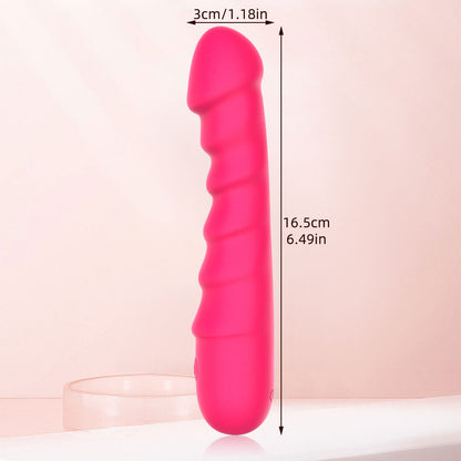 Consolador de empuje con varita mágica: juguete sexual anal de silicona con vibración y carga magnética para mujeres 