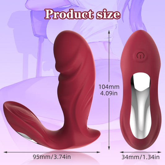 Consolador vibrador insertable: juguetes de masturbación femenina 3 en 1