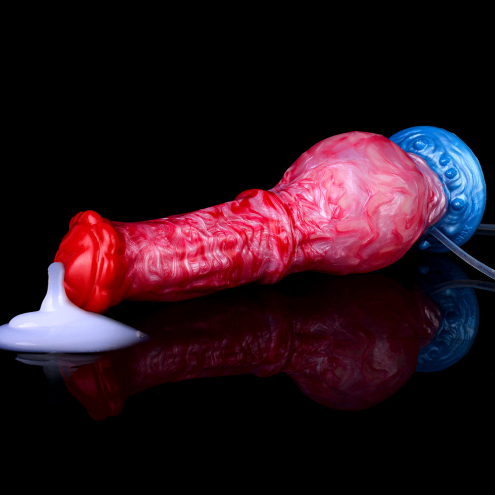 Wassersprühender und aufblasbarer realistischer Silikondildo – Mehrschichtiges, innovatives Design für die Fantasie von Frauen