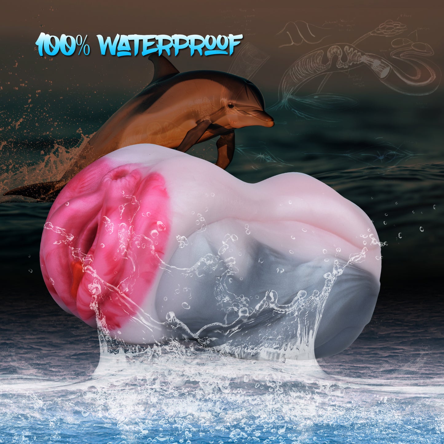 Dolphin Element Pocket Pussy – Natürliches, ästhetisches Sexspielzeug
