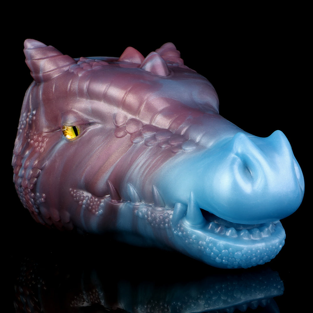 LustBond Fantasy Dragon Head Pocket Pussy – Fantastische Sexspielzeug-Skulptur, die mystische Kräfte erweckt
