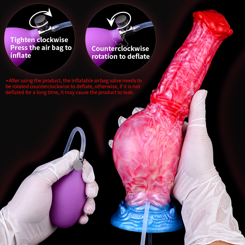 Wassersprühender und aufblasbarer realistischer Silikondildo – Mehrschichtiges, innovatives Design für die Fantasie von Frauen