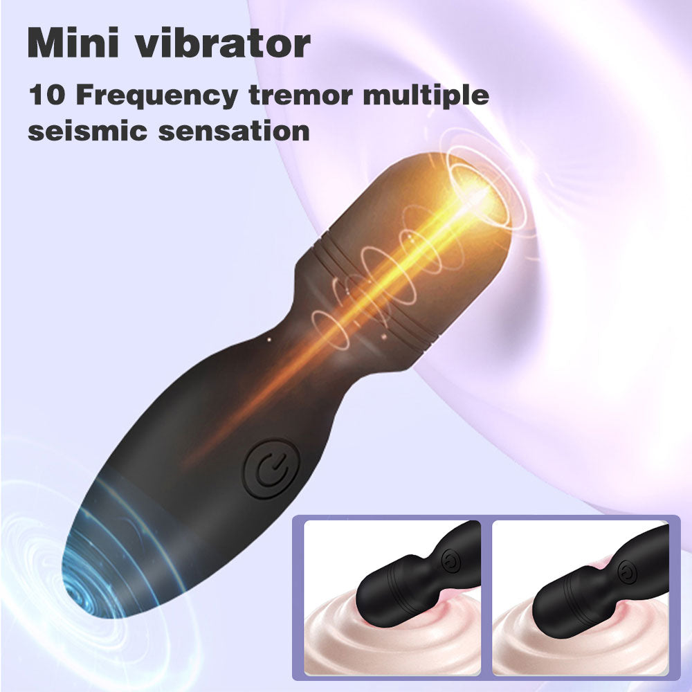 Waterproof Magic Wand Vibrator – Mini Clit Massage Female Masturbation Sex Toys