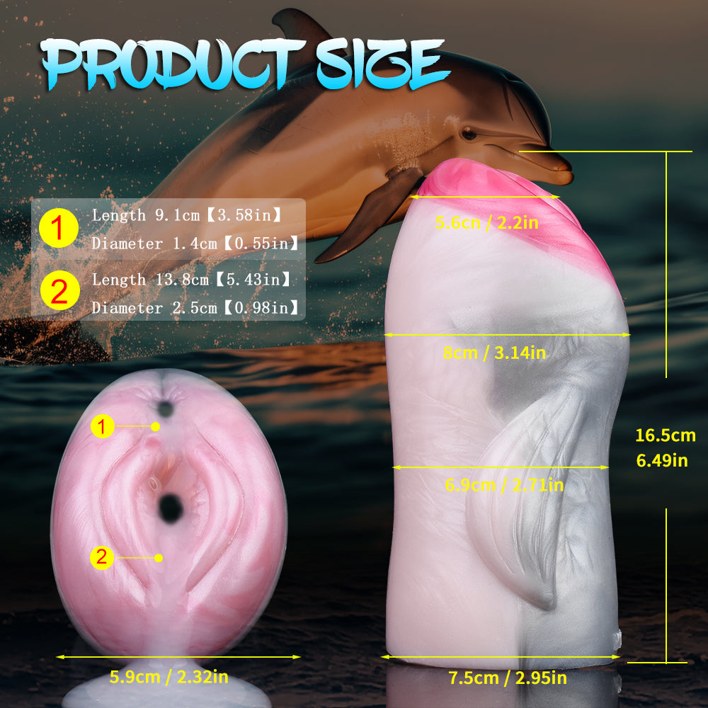 Delfin-inspirierte Taschenmuschi – Oceanic Element Masturbator für Männer