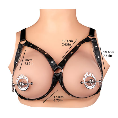 Pinzas para pezones estilo calavera: juguetes de bondage: experiencia con correas en entornos BDSM