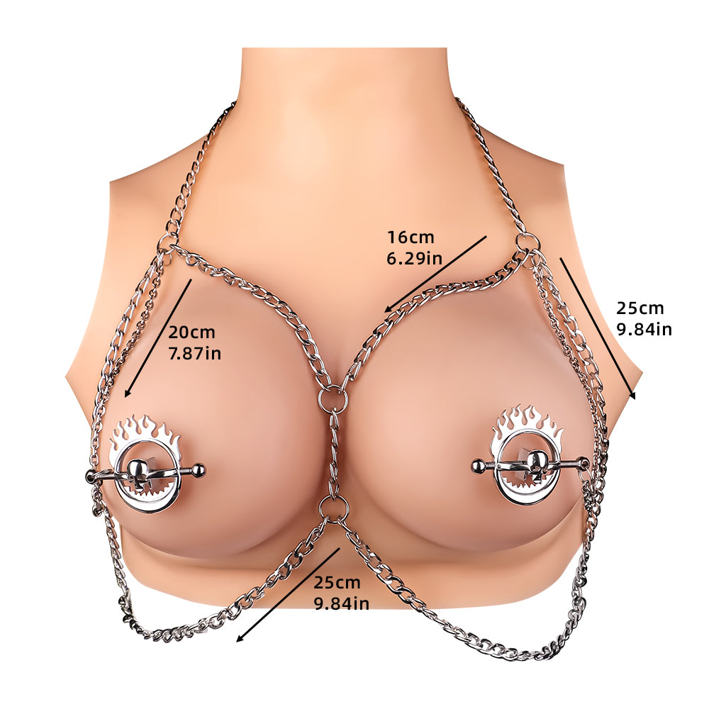 Skull-Style Nipple Clamps Sex Toys  – Strap On Experience in BDSM Settings