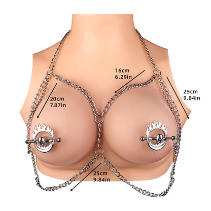 Pinzas para pezones estilo calavera: juguetes de bondage: experiencia con correas en entornos BDSM
