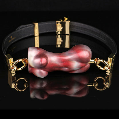 Horizontaler Bondage-Mundballknebel – Extreme Fesseln, Silikon, hautförmiges BDSM-Spielzeug