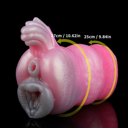 Vagina de silicona Wolf Sister de bolsillo - Masturbador masculino con texturas de fantasía - Juguetes sexuales