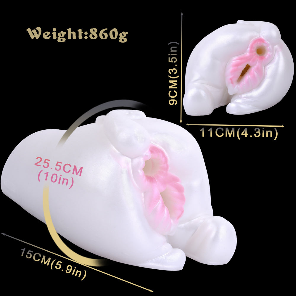 White Pig Bionic Pocket Pussy – Sexspielzeug mit Zweikanal-Vibration