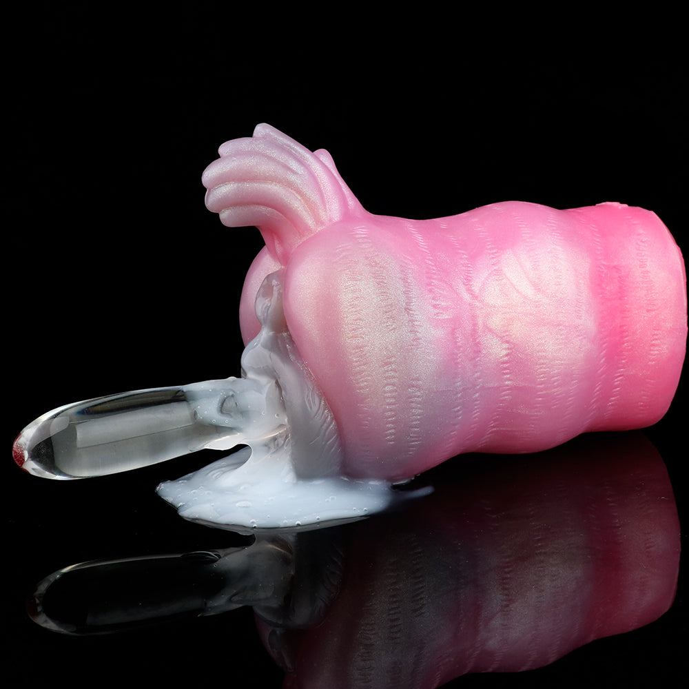 Vagina de silicona Wolf Sister de bolsillo - Masturbador masculino con texturas de fantasía - Juguetes sexuales