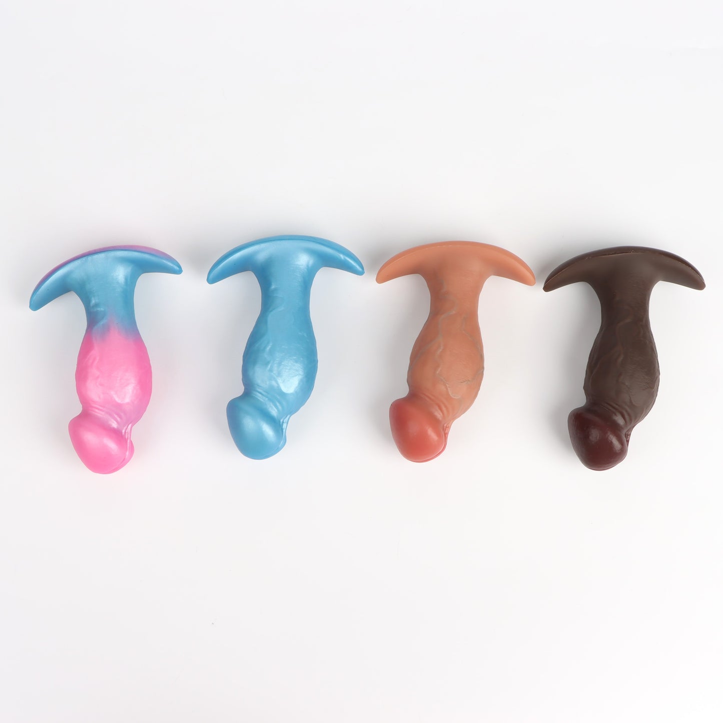 Anchor Realistic Anal Dildo – Rainbow Silicone Butt Plug Female Sex Toys