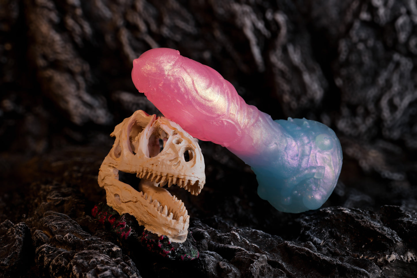 Sakura Blue Fantasy Rainbow Dildos – Leuchtendes Material für beste Sexspielzeuge für Frauen