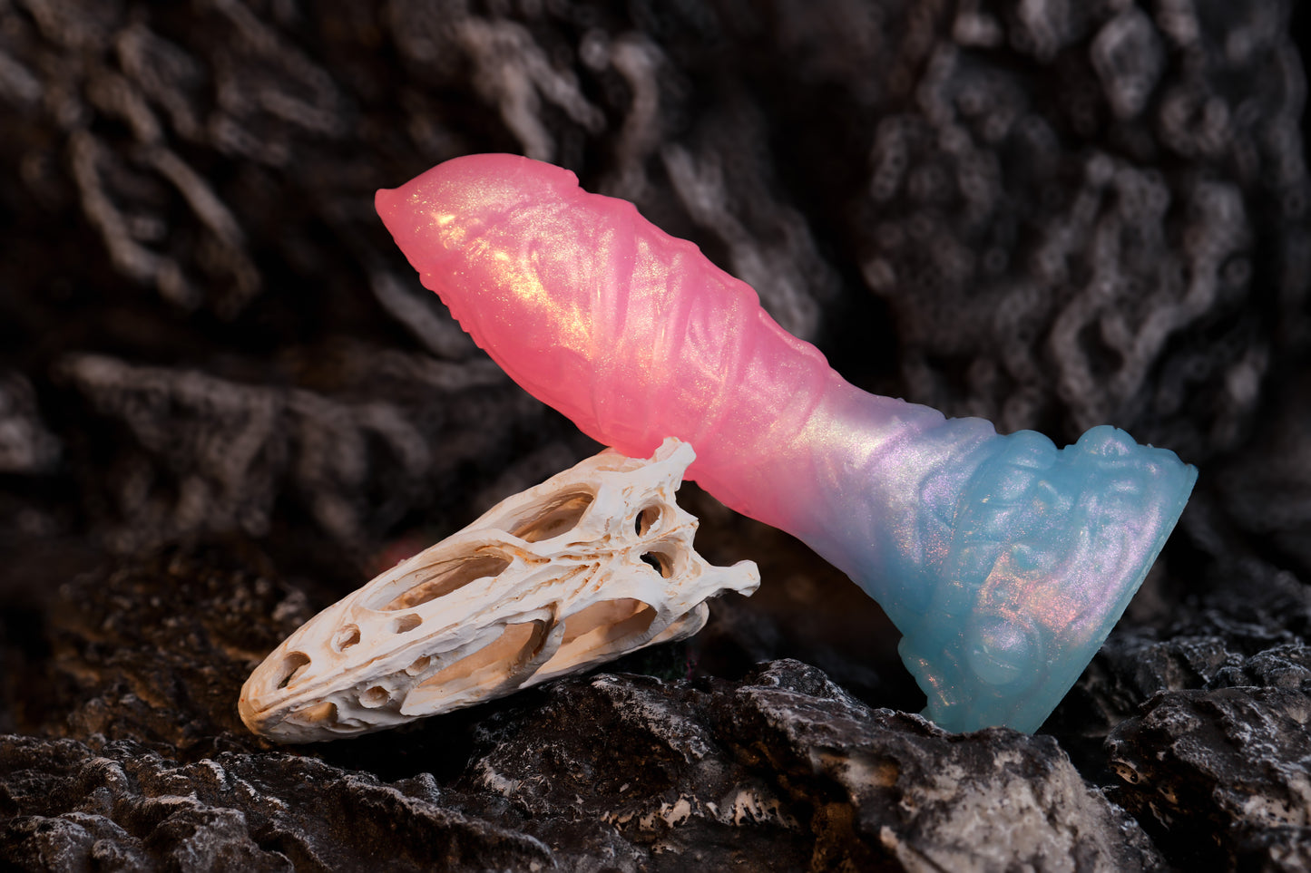 Sakura Blue Fantasy Rainbow Dildos – Leuchtendes Material für beste Sexspielzeuge für Frauen