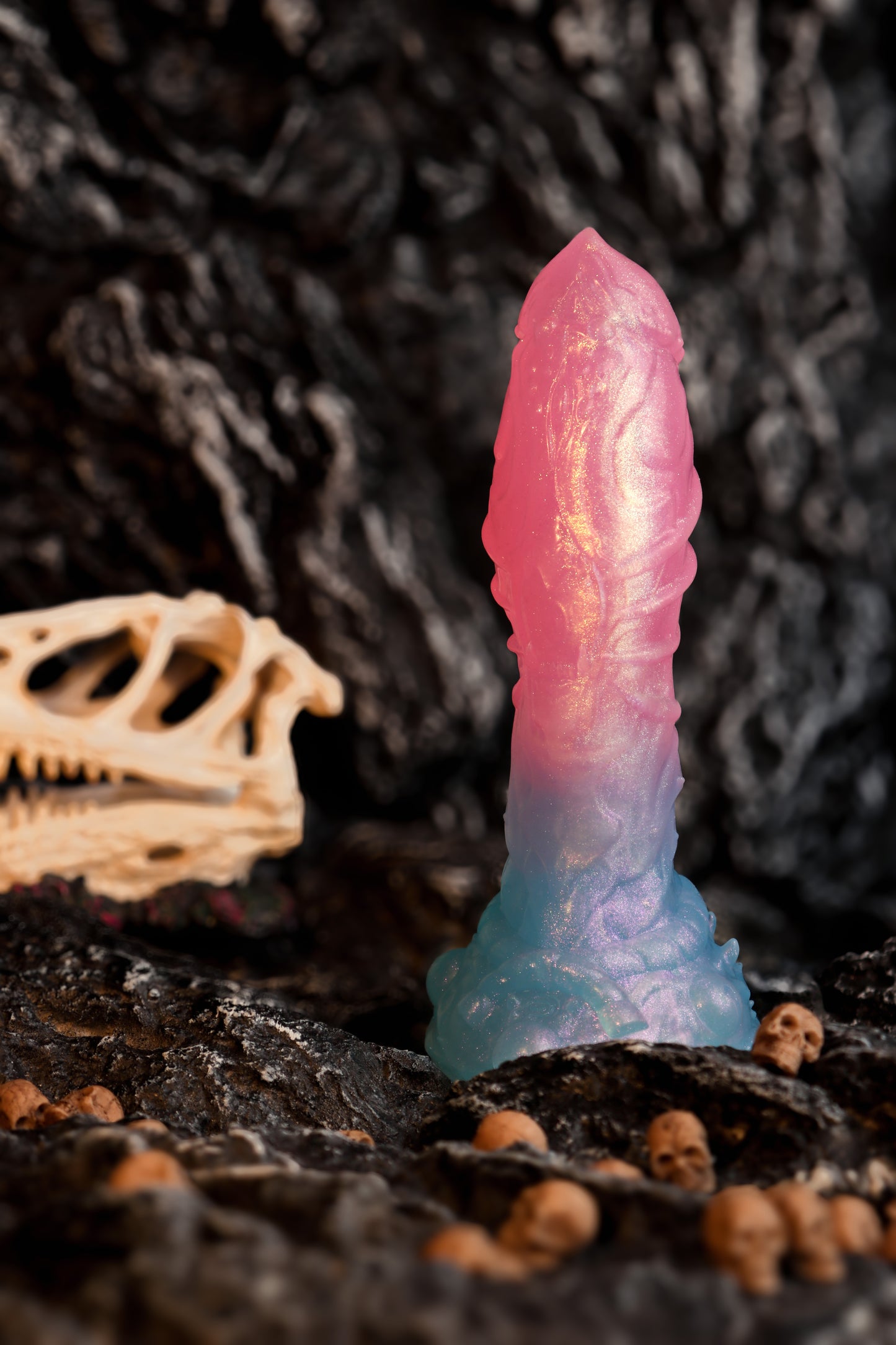 Sakura Blue Fantasy Rainbow Dildos – Leuchtendes Material für beste Sexspielzeuge für Frauen