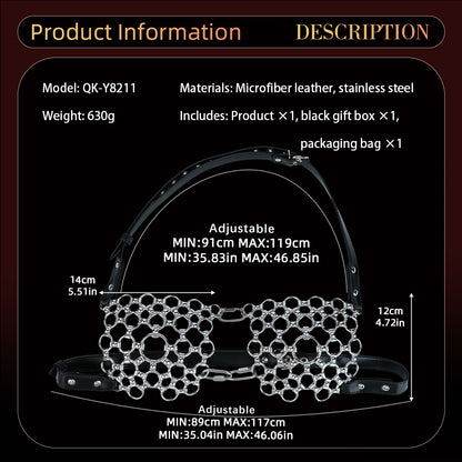 Metal Chain lingerie – Perfect for BDSM Sessions Power Play  and Visual Dominance in Lingerie