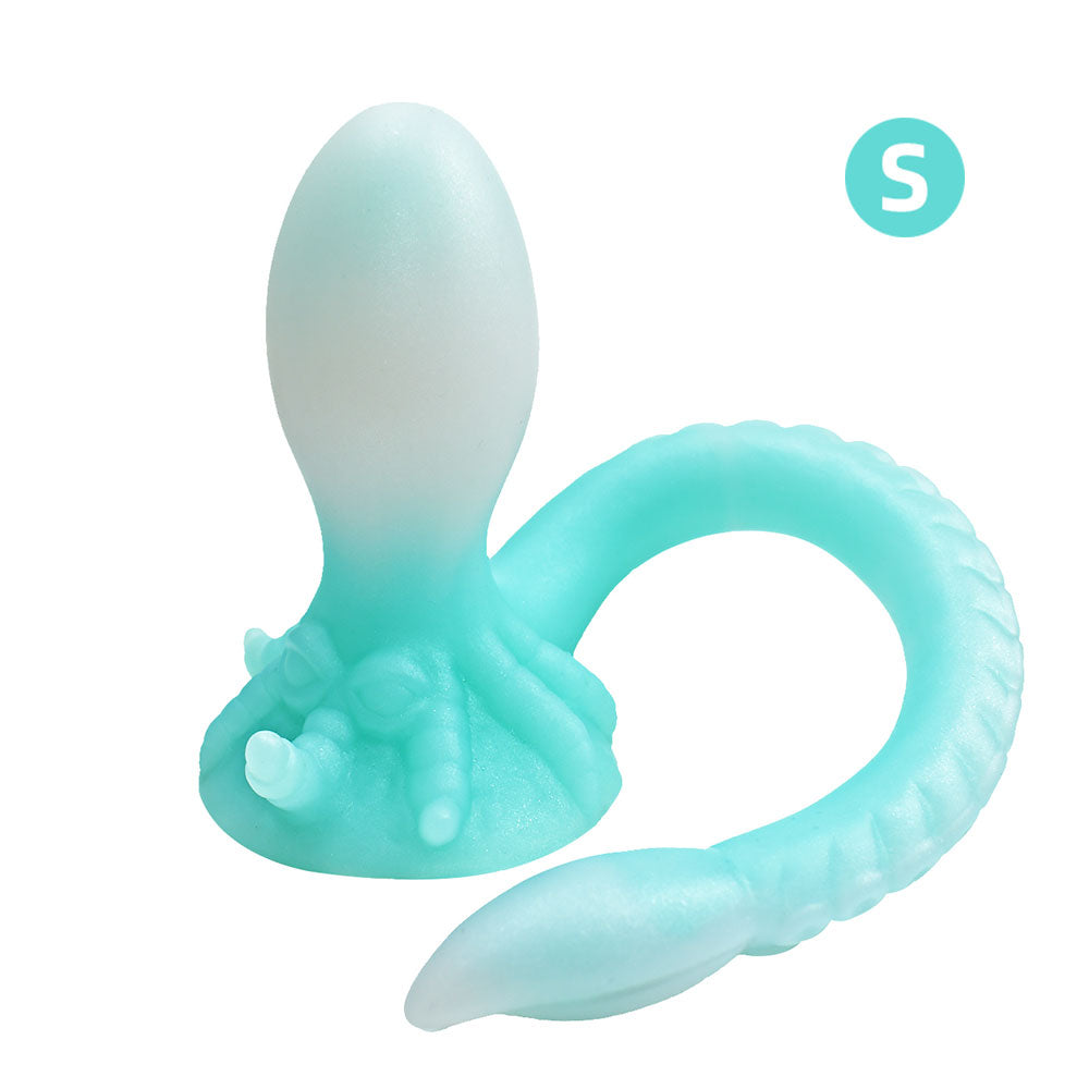 Glühender Tentakel-Fantasie-Anal-Buttplug – Doppelstimulation für die Vagina, Masturbation, weibliches Sexspielzeug