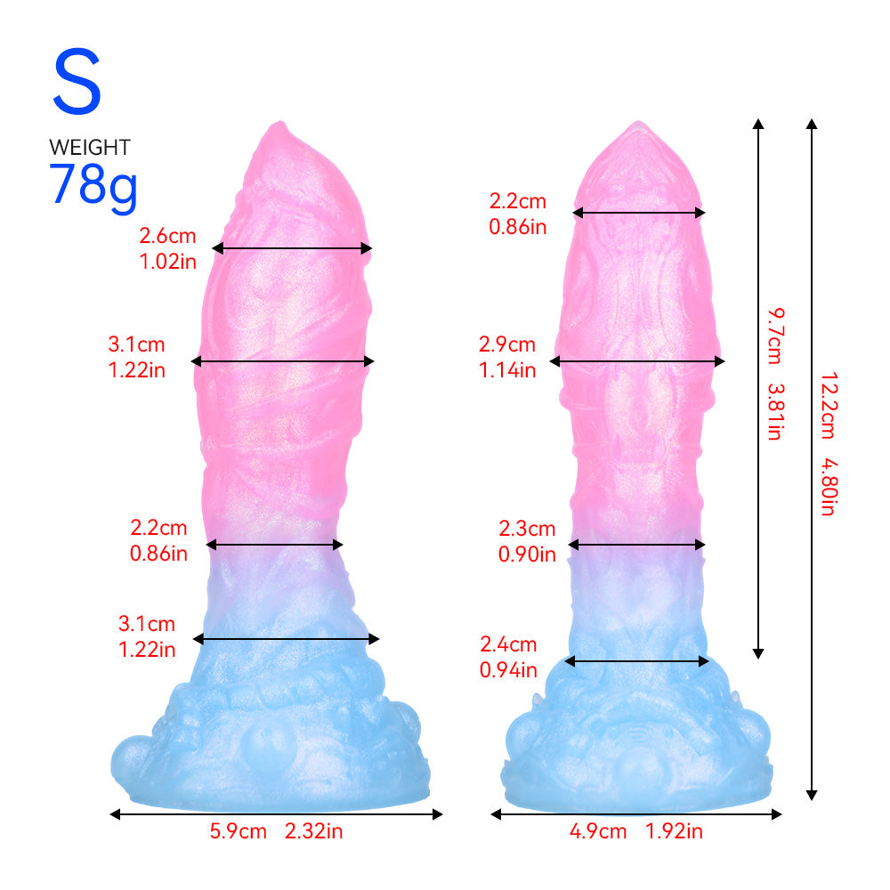 Sakura Blue Fantasy Rainbow Dildos – Leuchtendes Material für beste Sexspielzeuge für Frauen