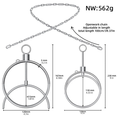Brustklammern aus schwerem Metall ohne Stacheln – Bondage- und visuelles Sexspielzeug