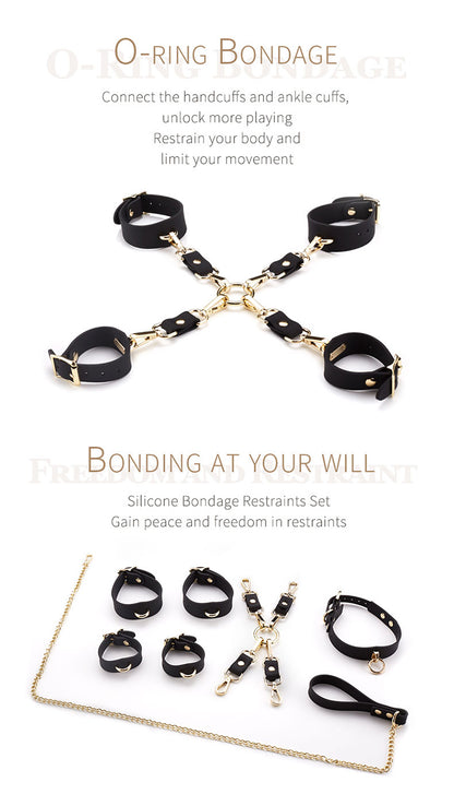 Silicone Bondage Kit – Awaken Your BDSM Restraints Sex Games Desires