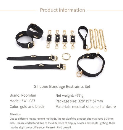 Silicone Bondage Kit – Awaken Your BDSM Restraints Sex Games Desires