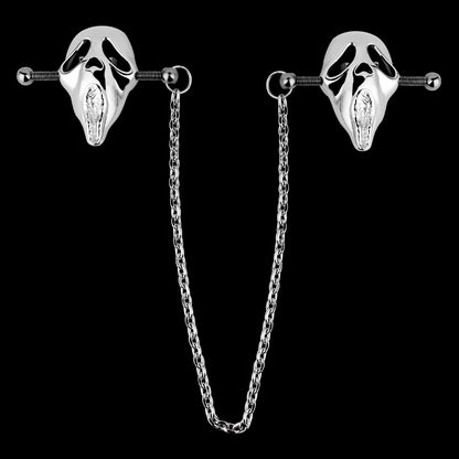 Kit de bondage con pinzas para pezones de calavera: juguetes sexuales eróticos de metal para mujeres