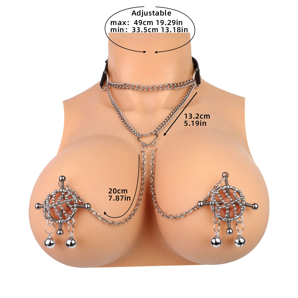 Upgraded Four-Point Nipple Clamps – The Ultimate Art of Luxurious BDSM Bondage